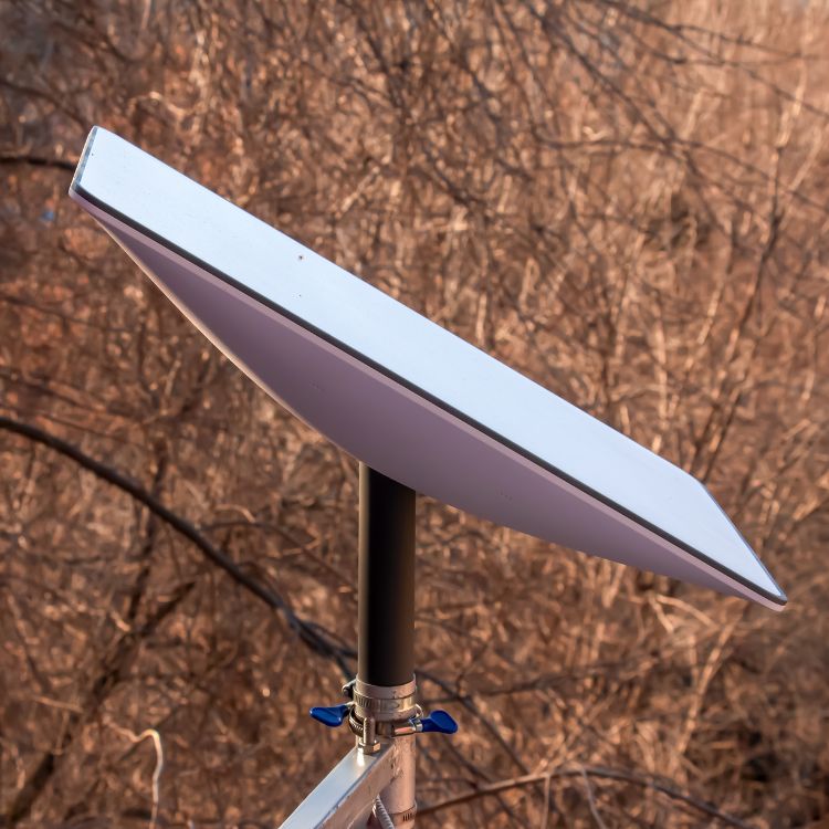 Starlink satellite dish installation